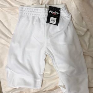 NIP Rawlings White Baseball Pants Sz M